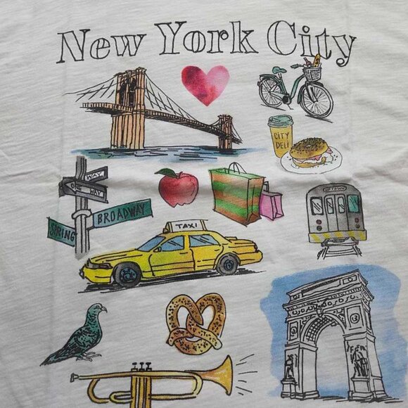 New Plus 3X J Crew Factory collector tee New York City graphic t-shirt - Picture 3 of 7